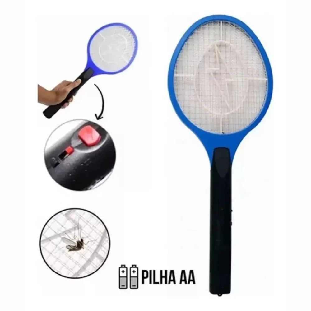 Raquete Elétrica Mata Insetos Pilha 901466 Kala