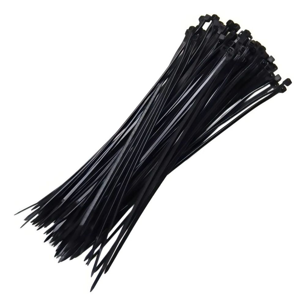 Abraçadeira Nylon Preta 4,8mm x 200mm x 100 Unidades Kala