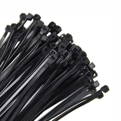 Abraçadeira Nylon Preta 4,8mm x 200mm x 100 Unidades Kala