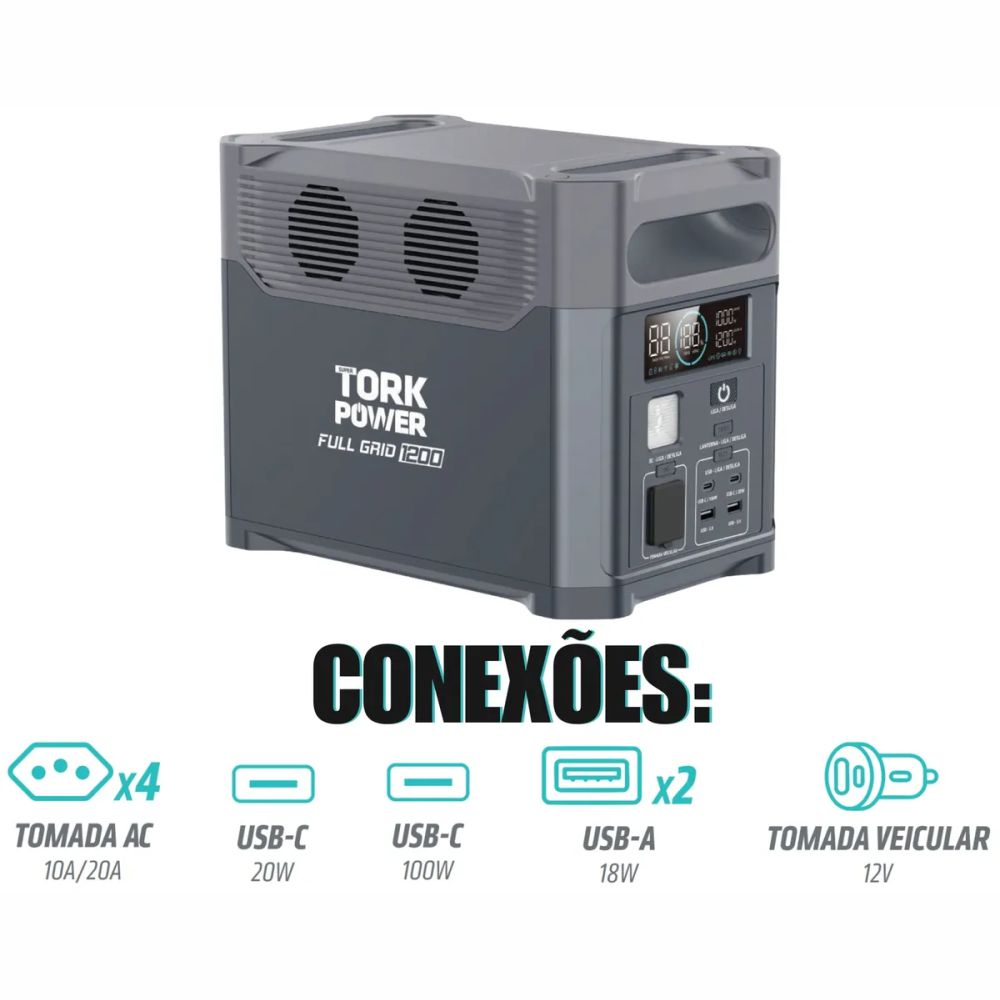 Central De Energia Full Grid 1200w 127v Ps1200w Tork Power