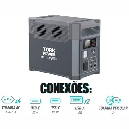 Central De Energia Full Grid 1200w 127v Ps1200w Tork Power