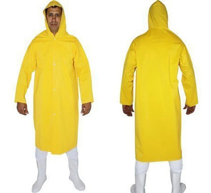 Kit 10 Capa De Chuva Impermeável Pvc Forrado C/capuz Tam. G