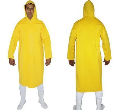 Kit 10 Capa De Chuva Impermeável Pvc Forrado C/capuz Tam. GG