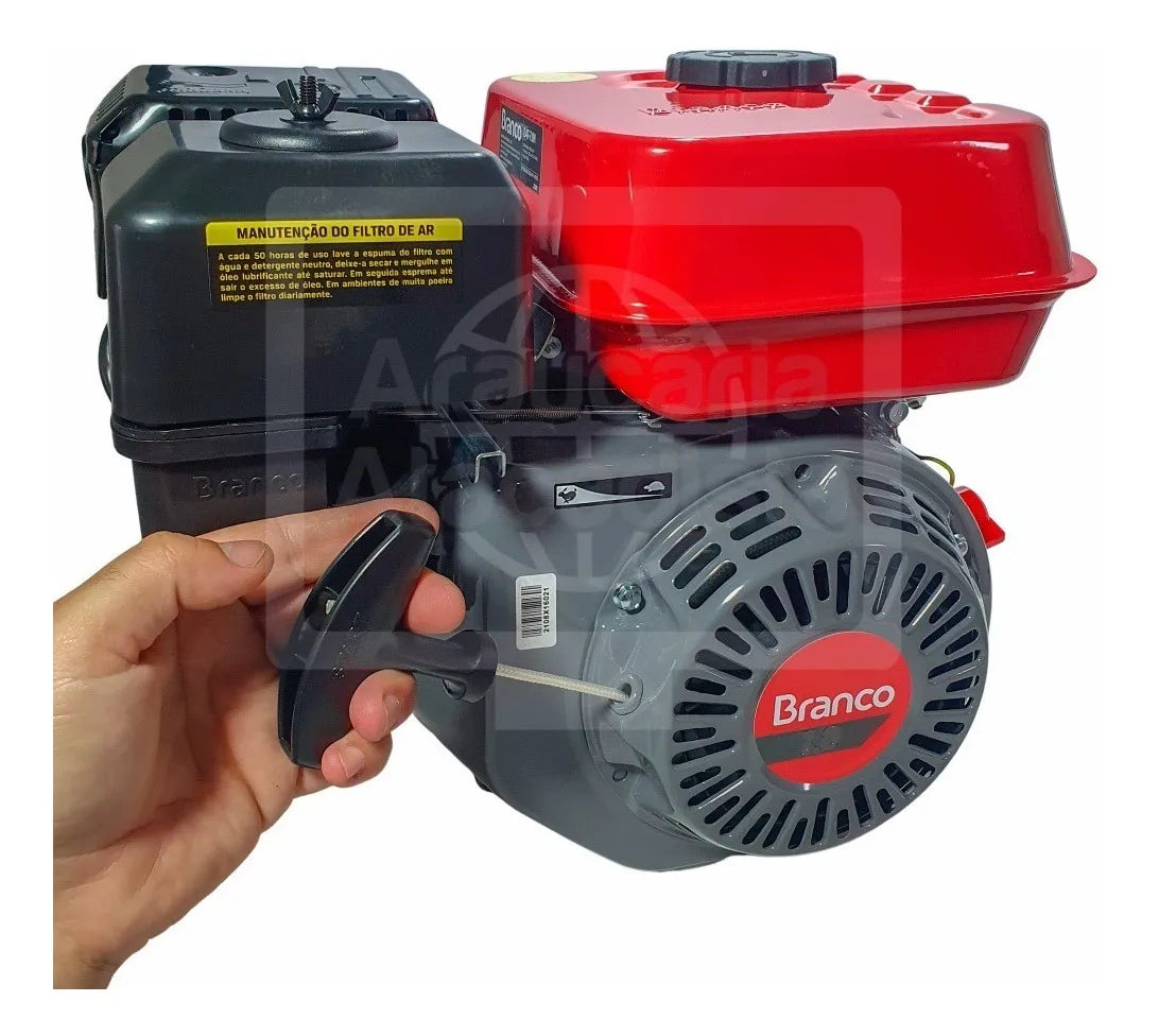 Motor B4T 13.0 HP C/ Alerta De Óleo Partida Manual Branco