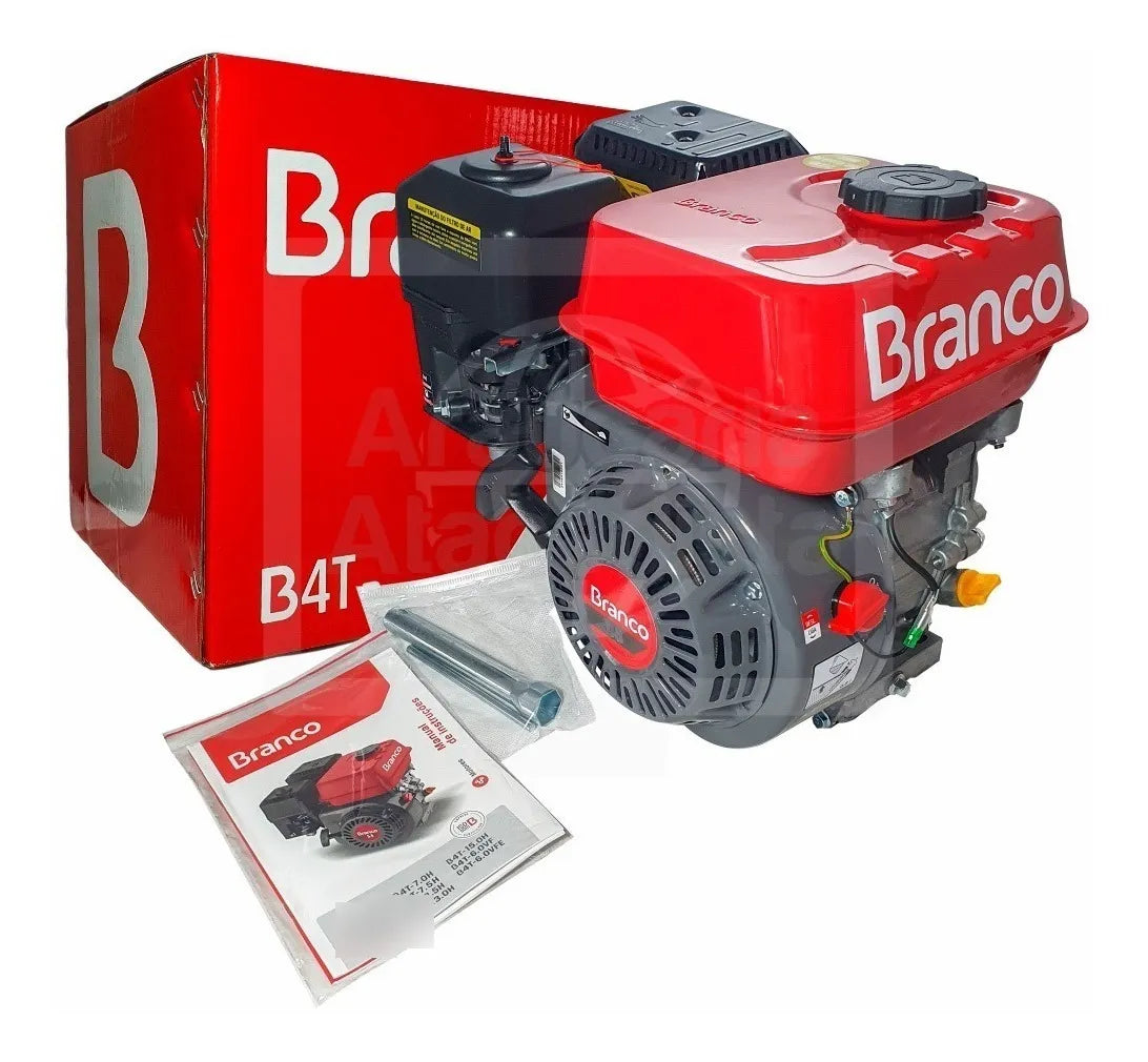 Motor B4T 13.0 HP C/ Alerta De Óleo Partida Manual Branco
