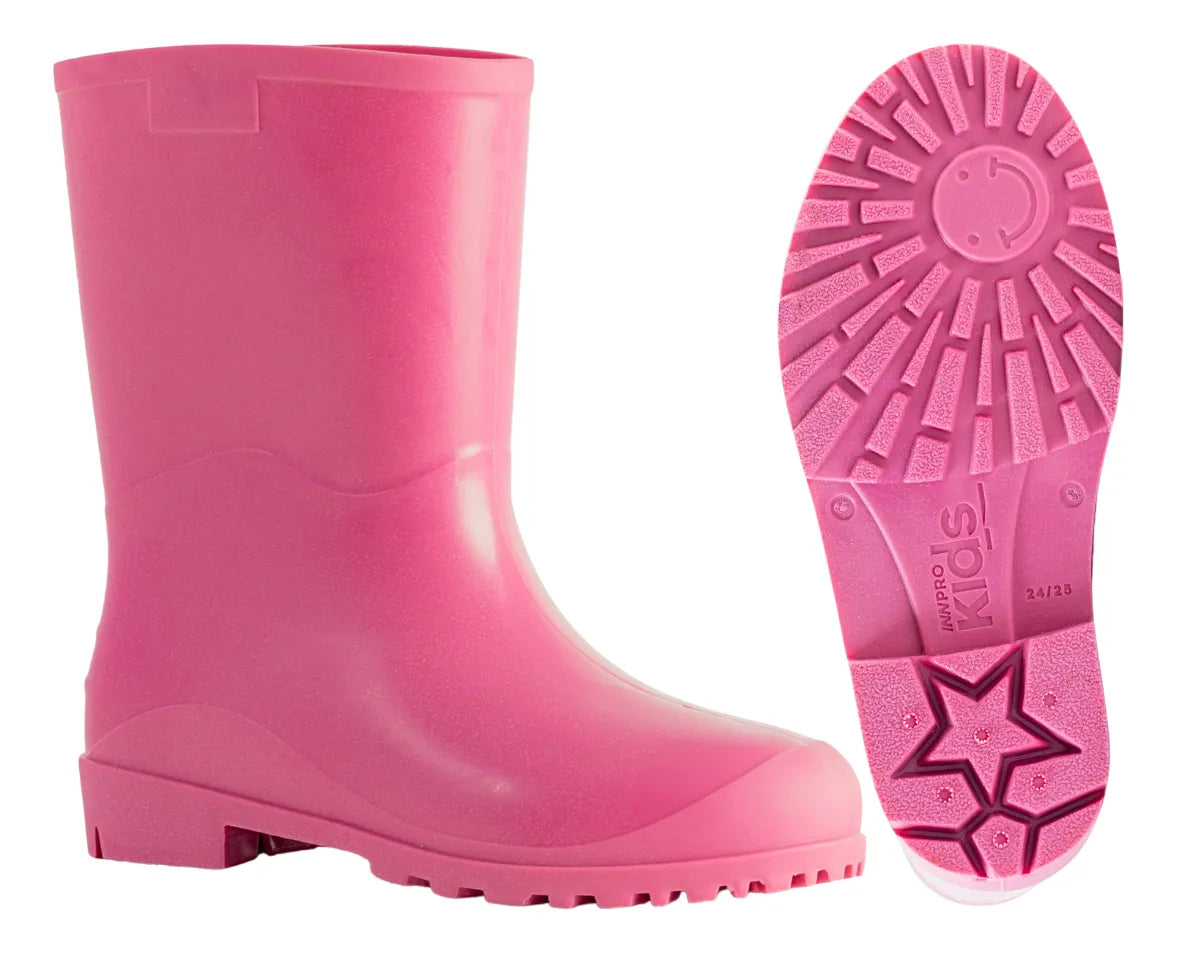 Bota Infantil Galocha Impermeável Borracha Kids 20/21 Pink