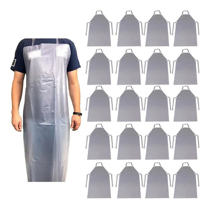 Kit 20 Avental De Vinil Pvc Transparente 1,20x0,70 Brascamp