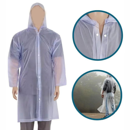 Capa Chuva Transparente Impermeável Pvc Laminado EXG