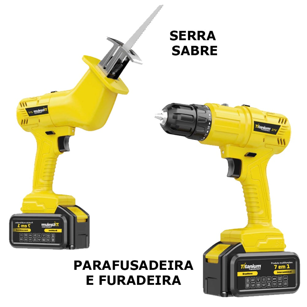 Ferramenta Multifuncional A Bateria Transformes 7 Titanium
