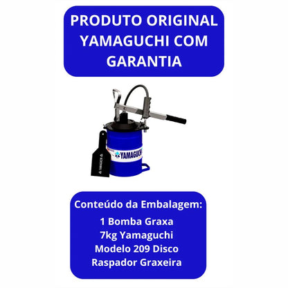 Bomba De Graxa 7kg Modelo 209 Com Disco Raspador Yamaguchi