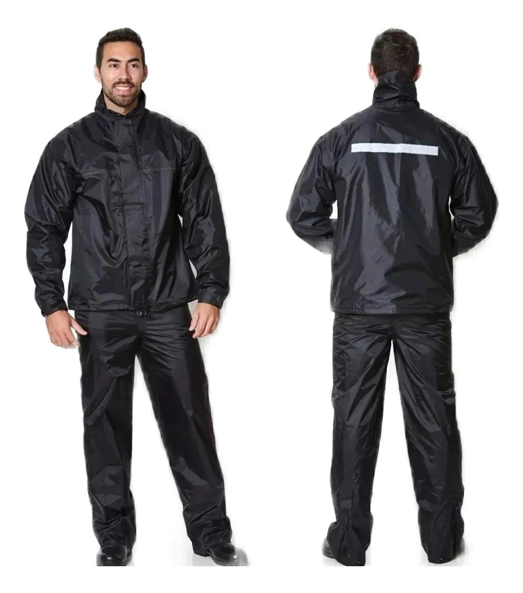 Conjunto Motoqueiro Capa De Chuva De Nylon Impermeável Tam.M