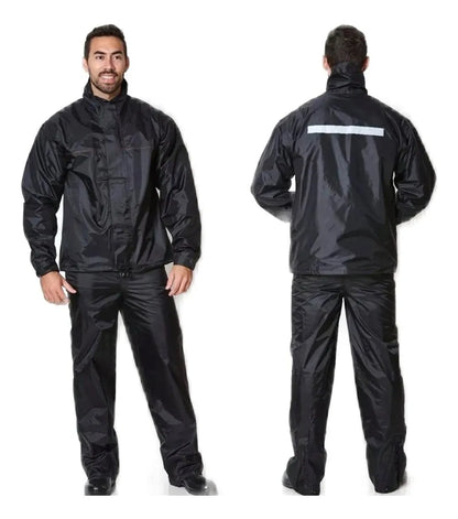 Conjunto Motoqueiro Capa De Chuva De Nylon Impermeável Tam.M
