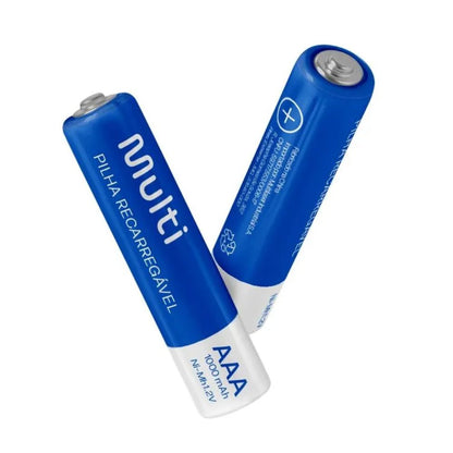 Pilhas Recarregáveis AAA 1000Mah com 2 Unidades Multi CB051