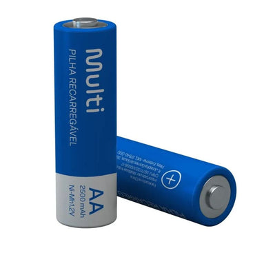Pilhas Recarregáveis AA 2500Mah 4 Unidades Multilaser CB052