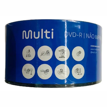 DVD-R Mídia Virgem DV061 Multi 50 Unidades 16x 4.7gb