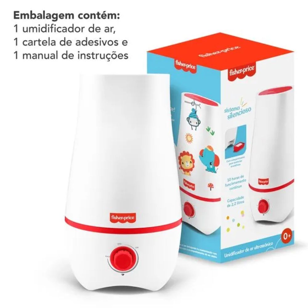 Umidificador de Ar 2,2Litros Bivolt Fisher Price HC055 Multi