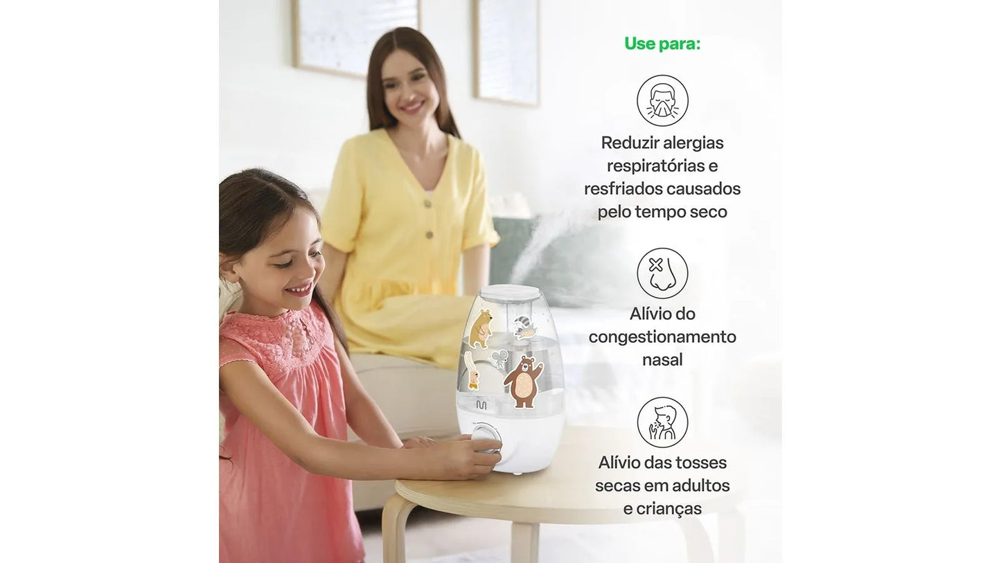 UMIDIFICADOR MULTILASER CLEAR TANK 2 1L HC210 MULTI