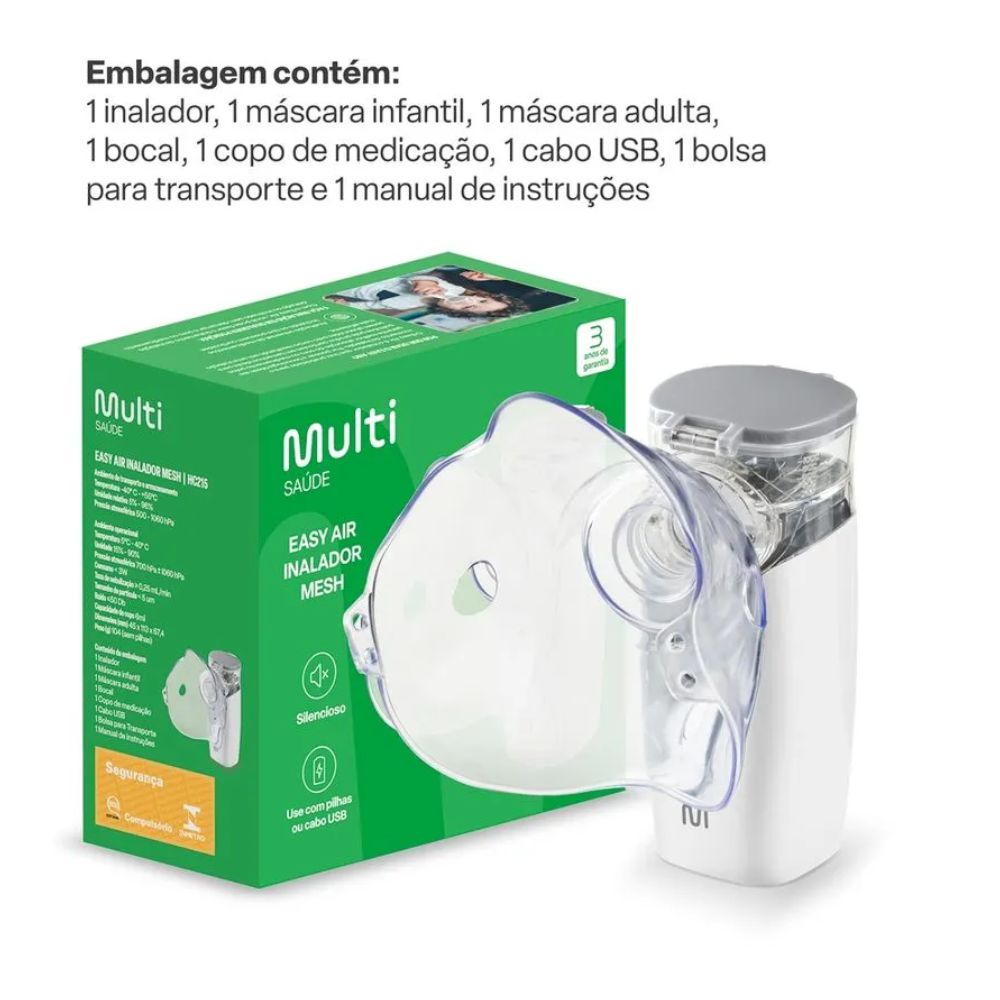 Inalador Mesh Easy Air Multi Saúde HC215