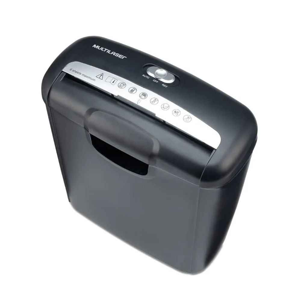 Fragmentadora Papel e Cartão Multi 6 Folhas Tiras 10L 220v