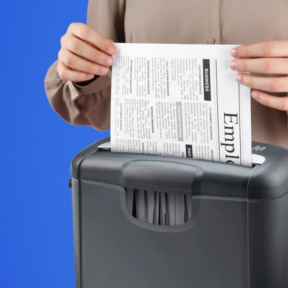 Fragmentadora Papel e Cartão Multi 6 Folhas Tiras 10L 220v