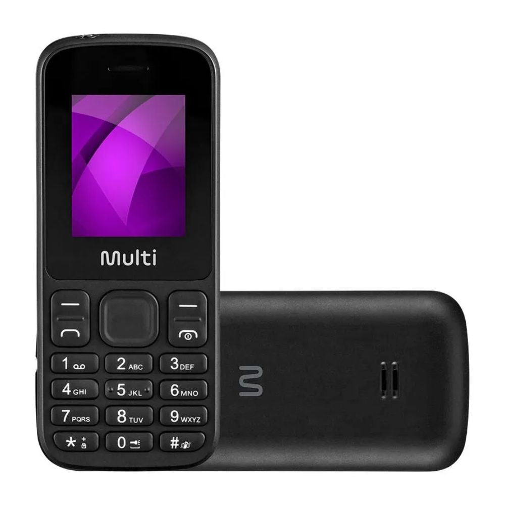 Celular UP 4G Dual Chip Mp3 Preto Multi P9139