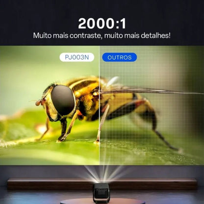 Projetor Smart Full HD 300 Lumens Android/iOS Multi PJ300N