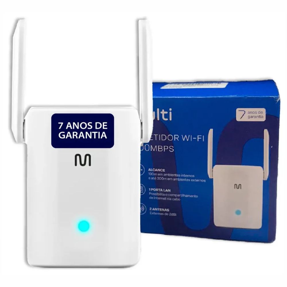 Repetidor De Sinal Multilaser Wifi 300mbps