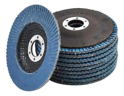 Kit com 20 Discos Flap 4 1/2x7/8 60 Graos - Titanium