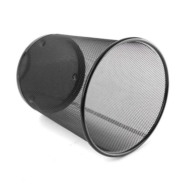 Cesto de Lixo 12,3Litros Redondo Aço Perfurado - Preto Kala