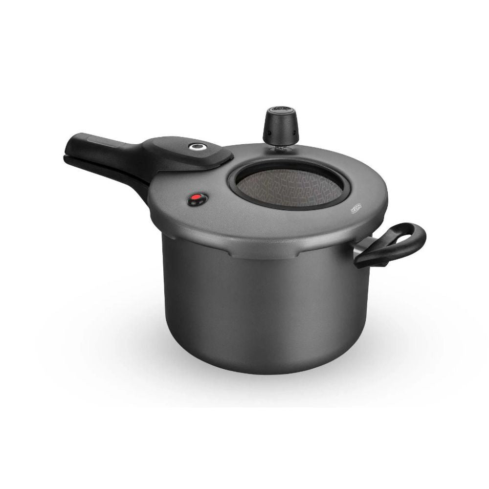 Panela de Pressão Visor Antiaderente 4,5l Grafite MTA