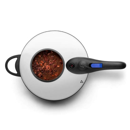 Panela De Pressão Inox Visor De Vidro Para Indução MTA 6L