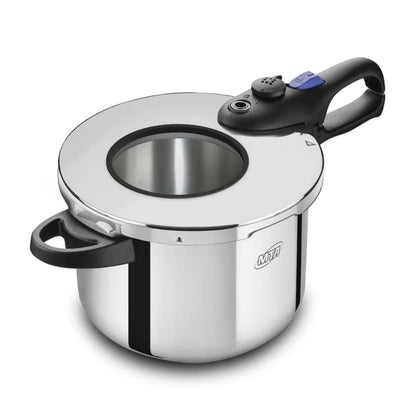 Panela De Pressão Inox Visor De Vidro Para Indução MTA 6L