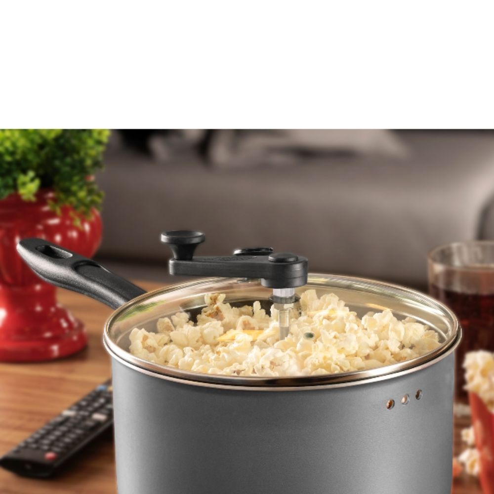 Pipoqueira MTA Antiaderente SuperFlon Ultra 22cm 4,8L Grafite