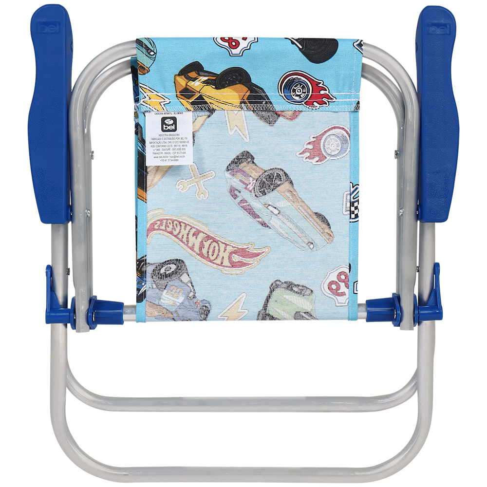 Cadeira Infantil Praia Piscina Alumínio Dobrável Hot Wheels
