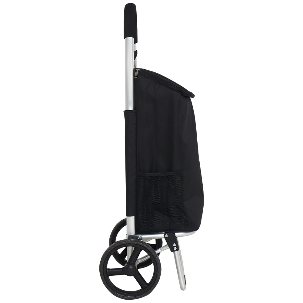 Carrinho Bolsa Térmica Com Rodinhas Preto Bel