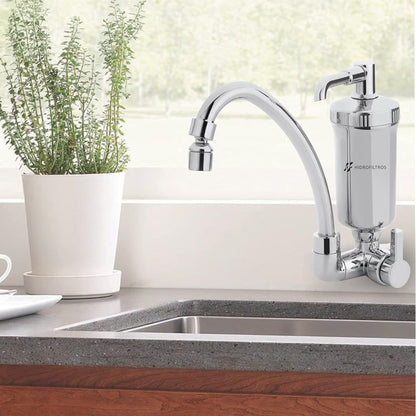 Torneira Bica Móvel Com Filtro Abs Cromado Hidrofiltros