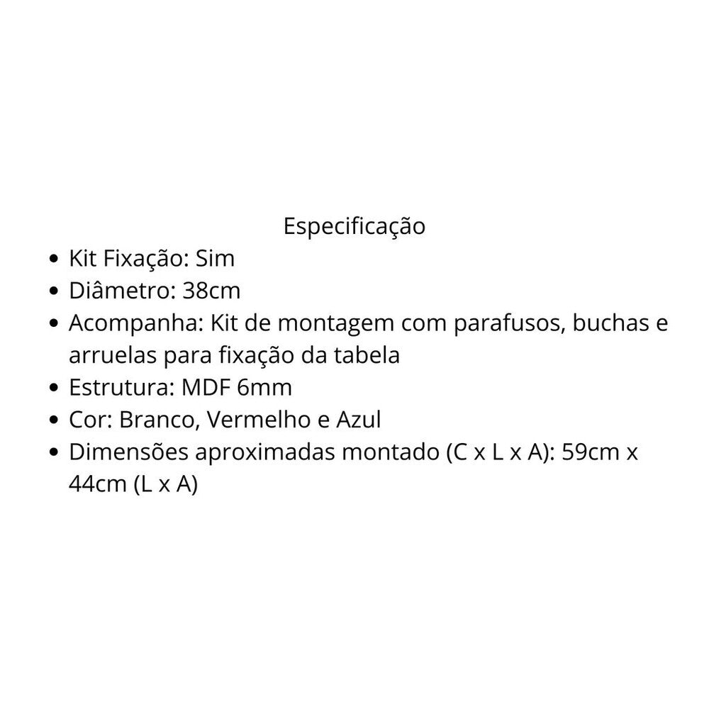 Tabela de Basquete Com Aro e Rede 489201 Bel