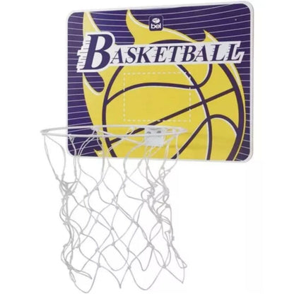 Tabela De Basquete Com Aro E Rede Roxo 59X44 Cm Belfix