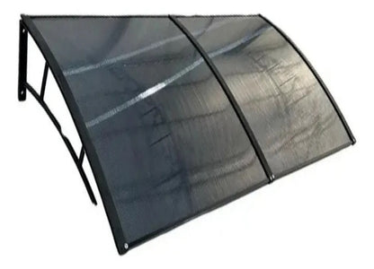 Toldo Policarbonato 200X70CM Preto e Fume