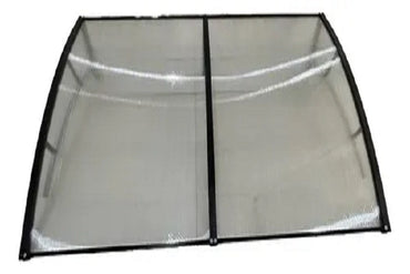 Toldo Policarbonato 120X70CM Preto e Translucido