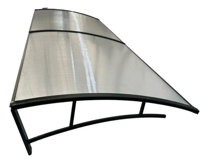 Toldo Policarbonato 120X70CM Preto e Translucido