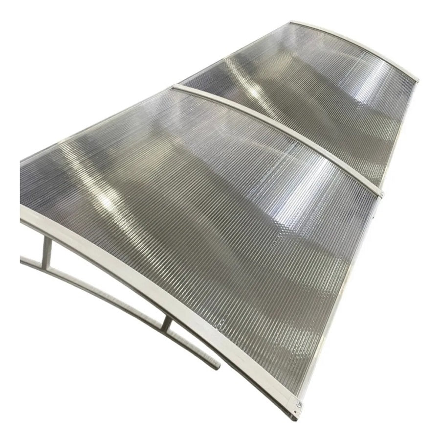 Toldo Policarbonato 150X70CM Branco e Transparente