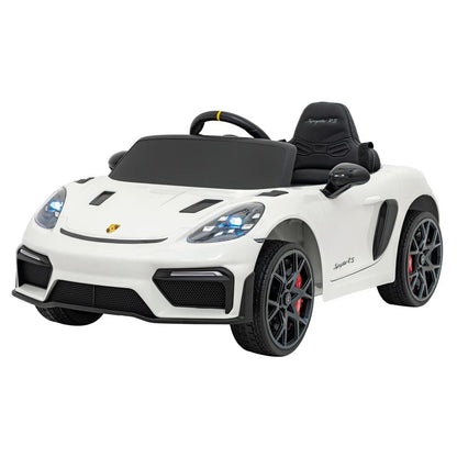 Carro Elétrico Infantil Porsche Spyder 718 RS 12V Branco Bel