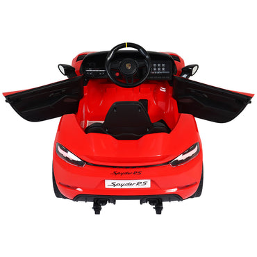 Carro Elétrico Infantil Porsche Spyder 718 RS 12V Vermelho Bel