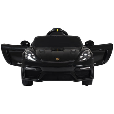 Carro Elétrico Infantil Porsche Spyder 718 RS 12V Preto Bel