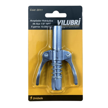Acoplador Hidráulico Aço 1/8"NPT-6 Garras 10.000PSI Vilubri