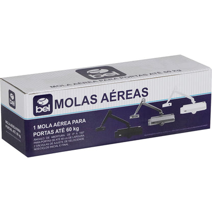 Mola Aérea Automática Para Portas Até 60 Kg Branca Bel