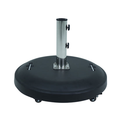 Base para Ombrellone Redonda Concreto com Rodas 50kg Preta