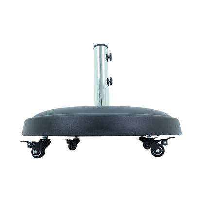 Base para Ombrellone Redonda Concreto com Rodas 50kg Preta