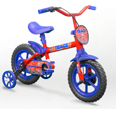 TRACK BIKE ARO 12 AZUL  ARCO IRIS AZUL COM VERMELHO